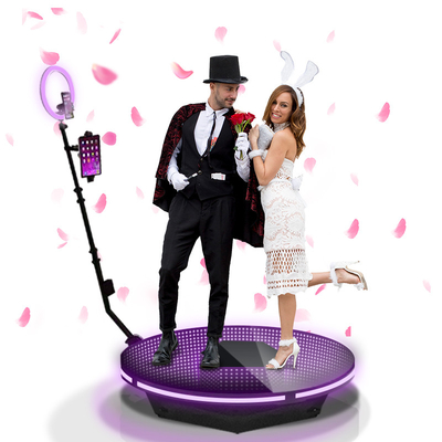 360 versáteis máquina de vidro de gerencio da operação inteligente do banquete de casamento de Selfie da cabine da foto