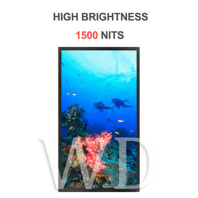 exposição do LCD do brilho alto das lêndeas 1920x1080 1500, LCD que anuncia o equipamento