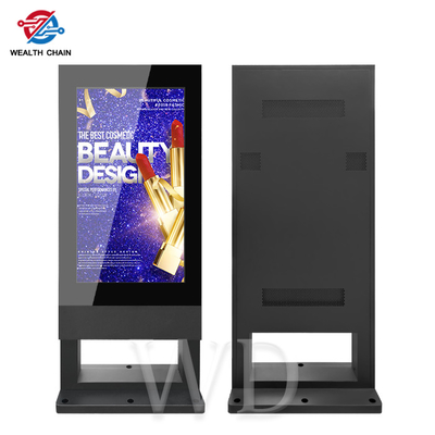 Estando 7 pés de Signage exterior impermeável alto LCD com a luz solar de 3000 lêndeas legível