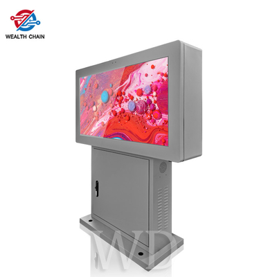 Exposição do LCD da definição 9/16 de Grey Outdoor Digital Signage Kiosk 1080P 4K