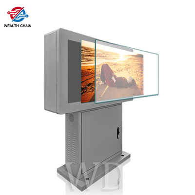 Exposição do LCD da definição 9/16 de Grey Outdoor Digital Signage Kiosk 1080P 4K